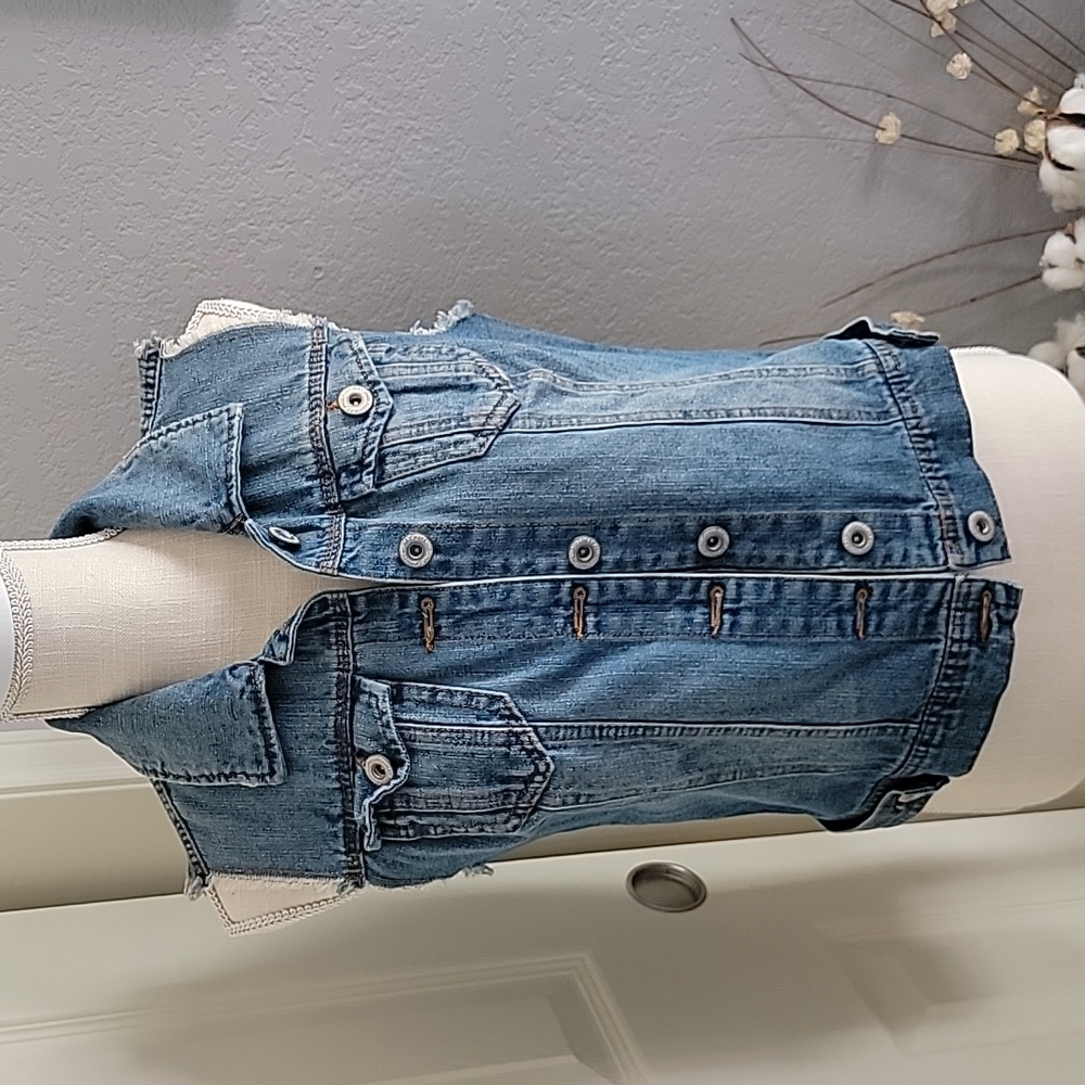 Blue jean vest